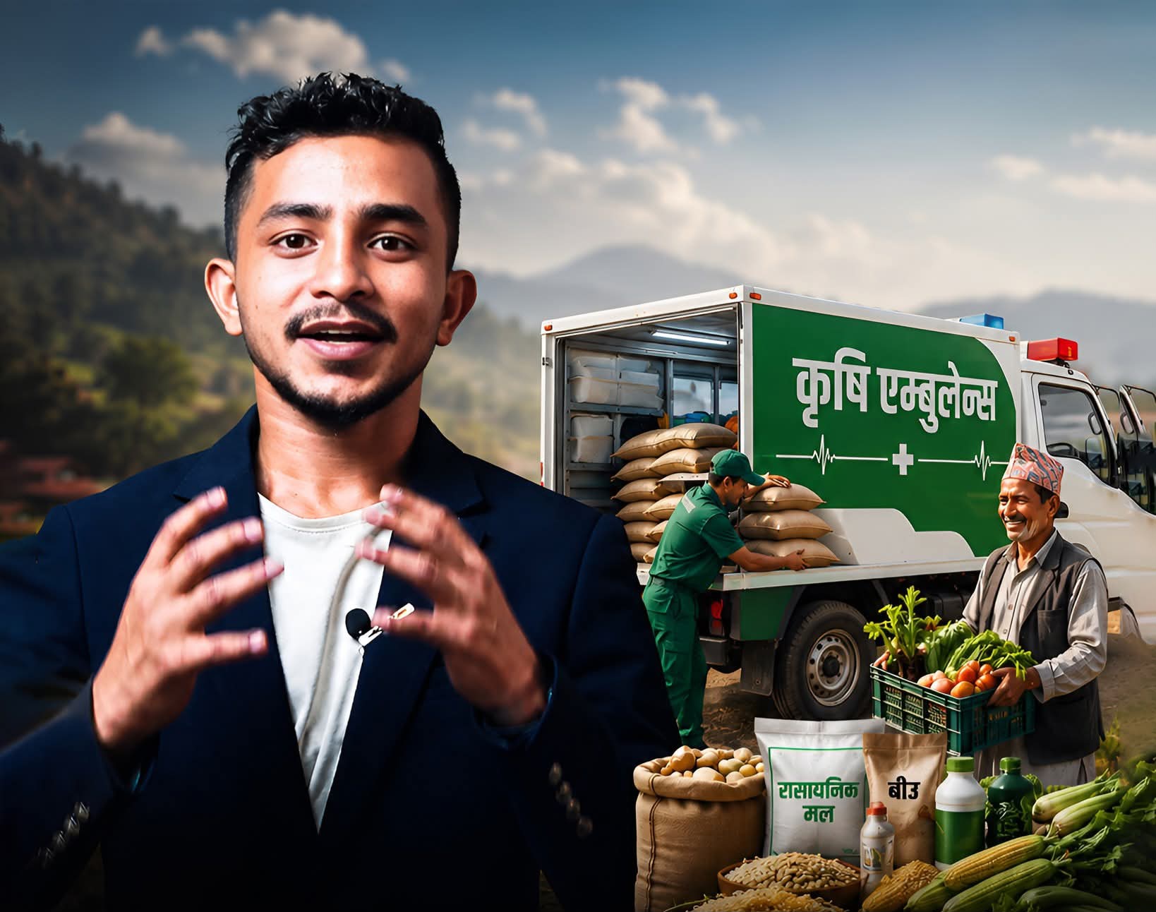 खेतमा उब्जिएको बाली नष्टहुनबाट जोगाउन एम्बुलेन्स सेवा आवश्यक रहेको धारणा-केपी खनाल