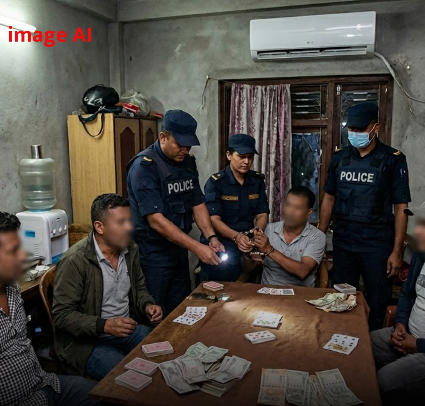 तास बुक सहित नगद ४४ हजार १६५ रुपैयाँ र भारतीय २ हजार ५०० रुपैयाँ बरामद