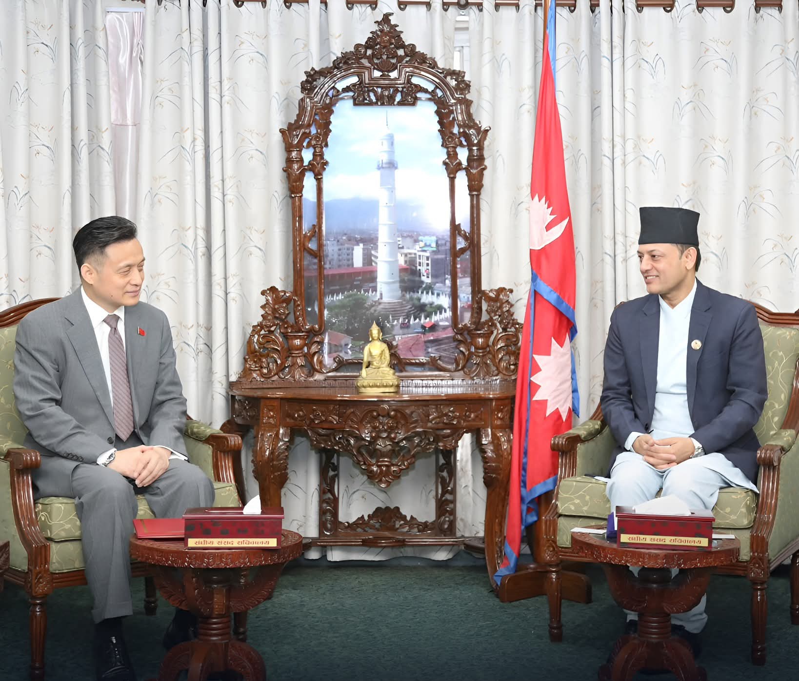 द्विपक्षीय सम्बन्ध, संसदीय सहकार्य विकास साझेदारी तथा क्षेत्रीय र अन्तर्राष्ट्रिय विषयमा विचार आदानप्रदान