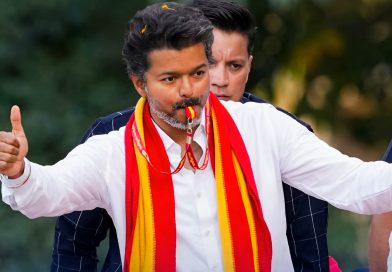 अभिनेता विजय नेतृत्वको तमिलगा भेत्री कझगम (टीभीके) ले उल्लेखनीय अग्रता