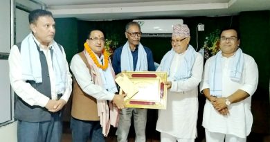 वाङ्मय स्थानीय प्रतिभा पुरस्कार प्रदान