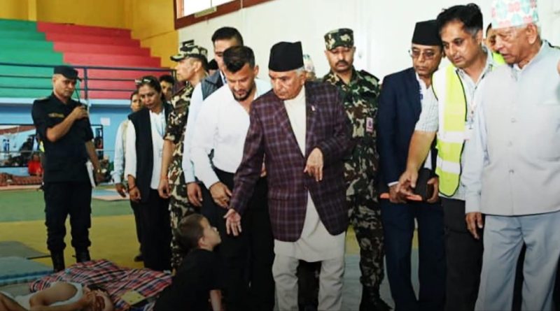 उद्धार राहत र पुनस्थापन बारे बुझ्न राष्ट्रपतिको भ्रमण