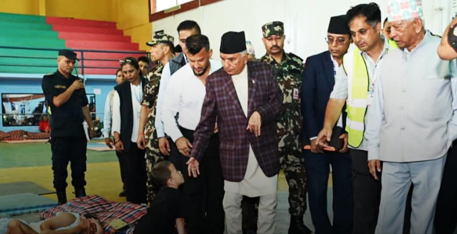 उद्धार राहत र पुनस्थापन बारे बुझ्न राष्ट्रपतिको भ्रमण
