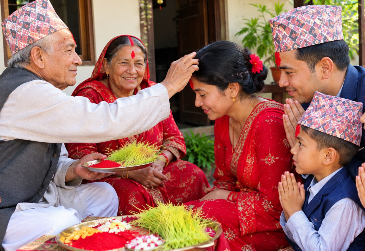 आज विजया दशमी बिहान १०ः२६ बजे टीकाको उत्तम साइत